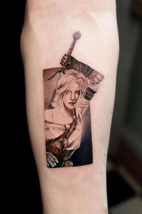 Ciri Witcher Tattoo | Witcher tattoo, Gaming tattoo, Tattoos