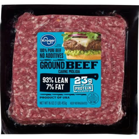 Kroger® 93/7 Lean Ground Beef, 1 lb - Ralphs