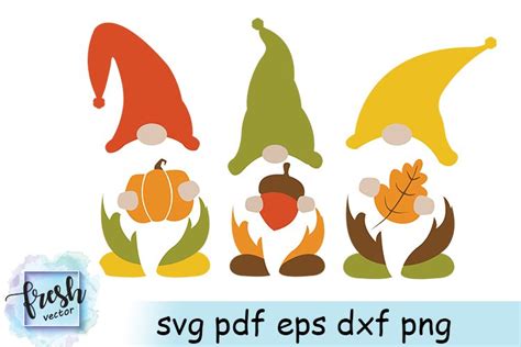 Fall Gnomes SVG Thanksgiving Gnome Svg Autumn Gnome Svg