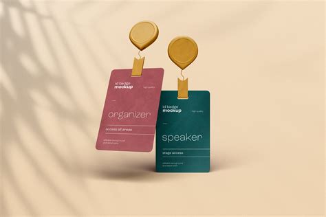 Id Badge & Business Card Mockup - Design Cuts