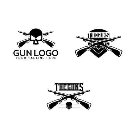 Premium Vector | Gun logo