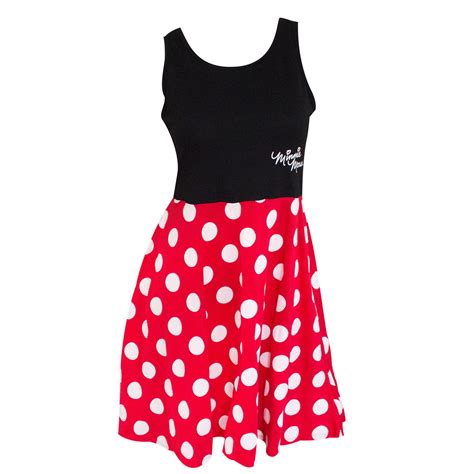 Minnie Mouse Red Polka Dot Ladies Dress-Medium - Walmart.com