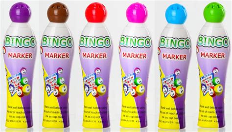 Bingo Markers 40ml 10mm Sponge Tip Washable Dot Markers Ch-2809 Scented ...