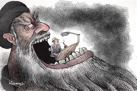 Kianoush Ramezani: La travesía de un caricaturista político exiliado · Global Voices en Español