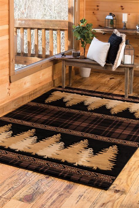 United Weavers Rustic Forest Twilight Brown Hand-Carved Area Rug or Runner - Walmart.com | Cozy ...