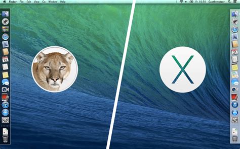 osx - Change Dock color on left/right site in OS X 10.9 Mavericks - Ask Different