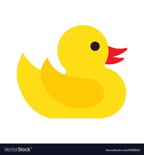 Rubber duck icon Royalty Free Vector Image - VectorStock