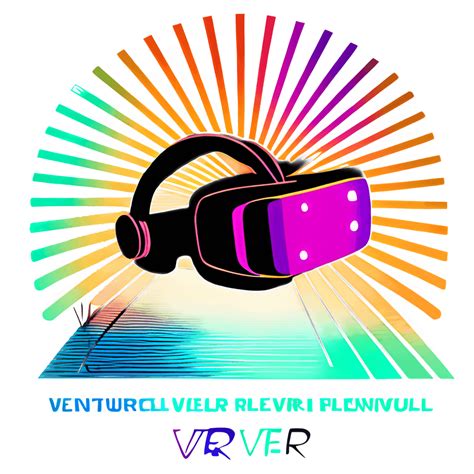 Retro Colors Virtual Reality Art Bright Minimalistic Contemporary VR Headset · Creative Fabrica