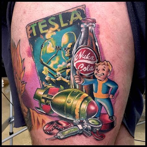 Fallout Tattoo by @laurenfenlontattooist at Hot Copper Tattoo in Melbourne Australia. #fallout # ...