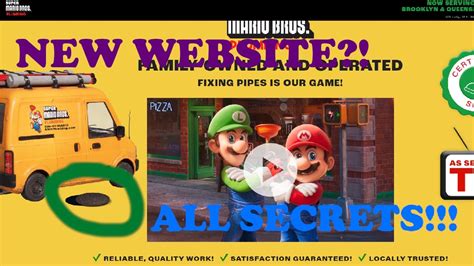 ALL SECRETS IN THE MARIO MOVIE WEBSITE!! - YouTube