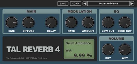 TAL-Reverb-4 Is A FREE Reverb VST/AU Plugin With 80s Character ...