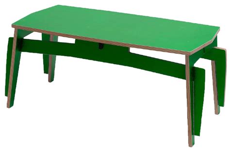 Folding F3 Table/Bench by Ken Landauer (N.D) : Tables Wood - SINGULART