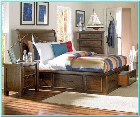 Full Size Sleigh Bed With Storage Drawers - Bedroom : Home Decorating Ideas #R2wje6x8nE