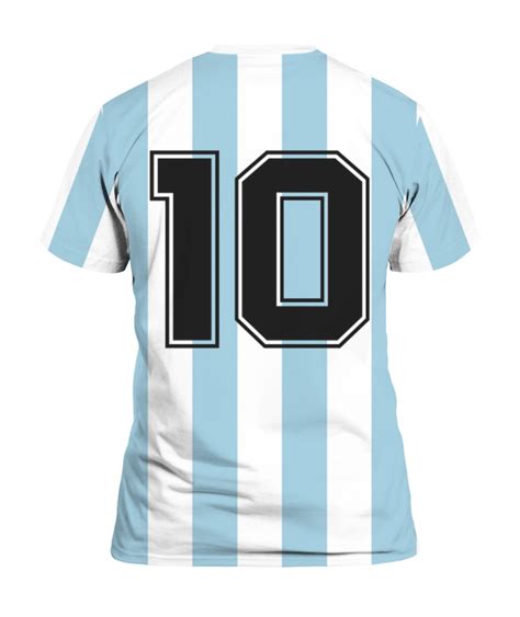 Argentina Diego Maradona Men's 1986 World Cup Retro Home Jersey