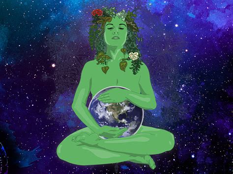 Gaia - Earth Goddess by Maja Miljkovic on Dribbble