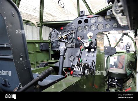 Bristol Blenheim cockpit and nose MKIV RAF fighter bomber Stock Photo ...