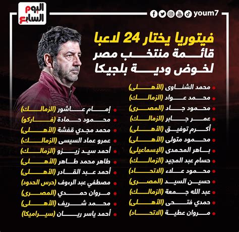 فيتوريا يختار 24 لاعبا.. قائمة منتخب مصر لخوض ودية بلجيكا.. إنفوجراف | البيان نيوز