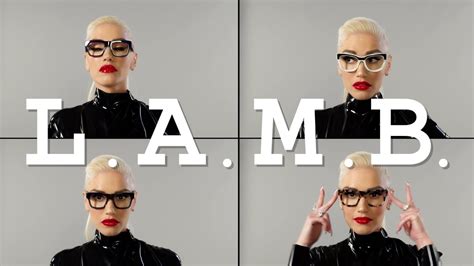 Gwen Stefani sports her L.A.M.B. eyewear looks - YouTube