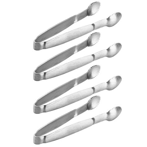 Mini Appetizers Tongs 4 Inch Serving Tongs Set of 4 Stainless Steel ...