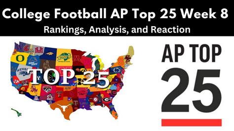 College Football Week 8 AP Top 25 and Coaches Poll Rankings Analysis ...