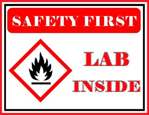 Lab Safety Signs PDF | FREE Download in 2022 | Lab safety, Printable signs free, Out of order sign