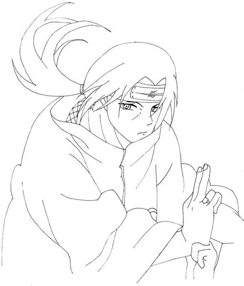 Itachi Line Art by sabrelupe on DeviantArt