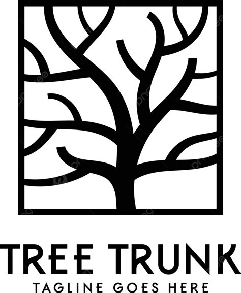 Tree Trunk Logo Design Inspiration Education Bio Eco Vector, Education, Bio, Eco PNG and Vector ...