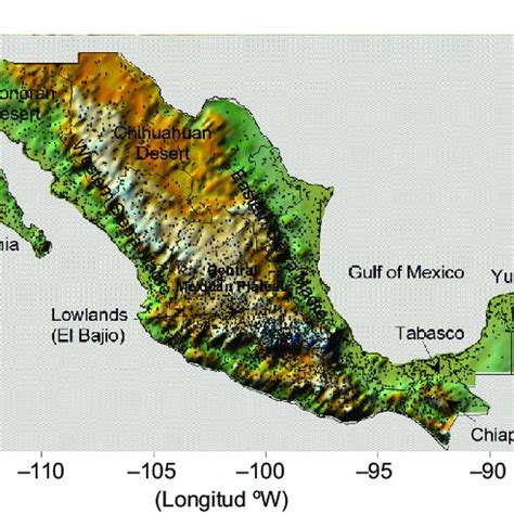 Mexico Topographic Map – Get Map Update