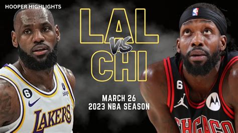 Los Angeles Lakers vs Chicago Bulls Full Game Highlights | Mar 26 ...