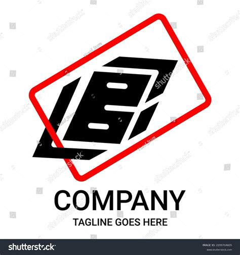 Black Red Letter B Logo Design Stock Vector (Royalty Free) 2209704605 ...