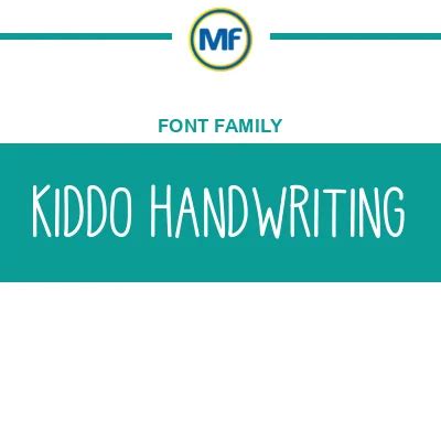 Kiddo Handwriting Font Family: Download Free | MaisFontes