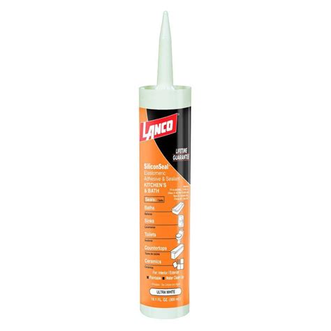 Lanco 10.1 oz. Silicone Seal Adhesive and Sealant-CC781-18 - The Home Depot