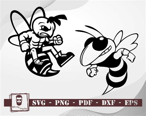 Hornet Mascot Svg File Hornet Cut Files Hornet Silhouette - Etsy Canada