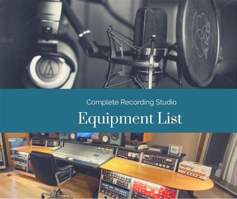 The Complete professional recording studio equipment list - Studio-Trix