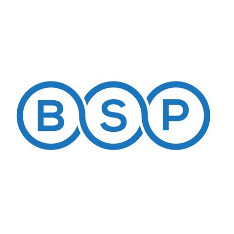 BSP letter logo design on white background. BSP creative initials ...