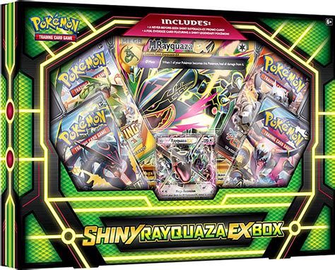 Pokemon Trading Card Game XY Shiny Rayquaza EX Premium Collection Box 4 Booster Packs, Promo ...