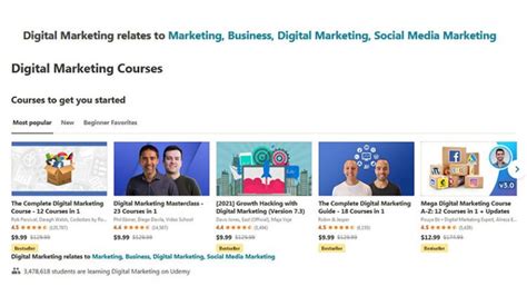 10+ Best Udemy Digital Marketing Courses for (2024)