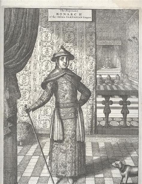 The Supreame Monarch of the China-Tartarian Empire. Engraving de [Ricci ...