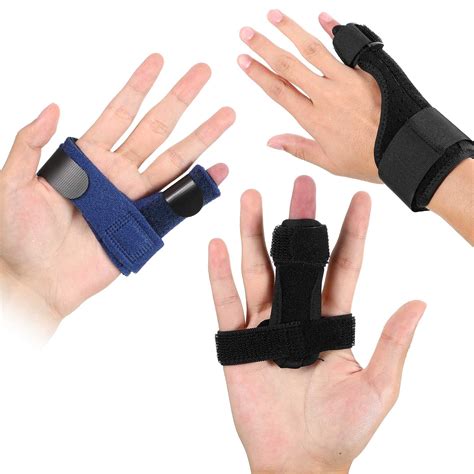 Buy 3 Pieces Trigger Finger Splint Adjustable Pinky Finger Splint Pinky ...