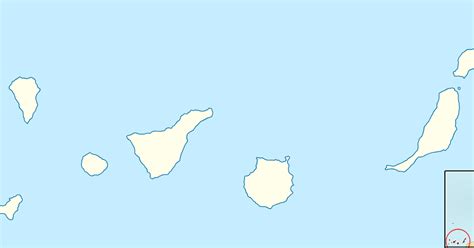 Mapa Mudo Islas Canarias | Mapa