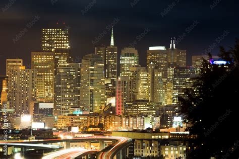 San Francisco Night view Stock Photo | Adobe Stock