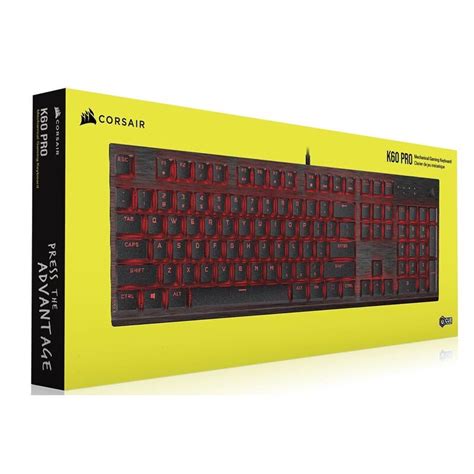 Buy CORSAIR K60 PRO Mechanical Gaming Keyboard, Backlit Red LED, CHERRY ...