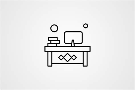 Vector Workplace Icon Graphic by kazim.abbas1996 · Creative Fabrica