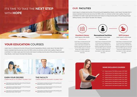 Higher Educational Brochure Template with regard to Brochure Design ...