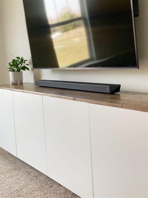 IKEA HACK: The Easiest Floating TV Console | Ikea tv stand, Ikea tv, Floating tv console