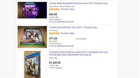 Fortnite Physical Copies Are Going for Insane Prices Online