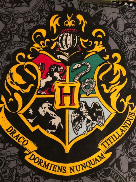 Harry Potter Quilt, Harry Potter Fabric, Harry Potter Hogwarts ...