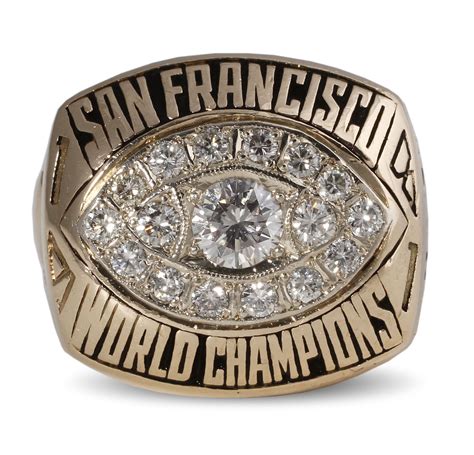 Lot Detail - San Francisco 49ers Super Bowl XVI Ring Presented to ...