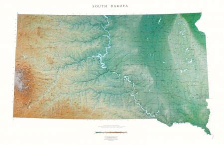 South Dakota Elevation Map | Hiking In Map