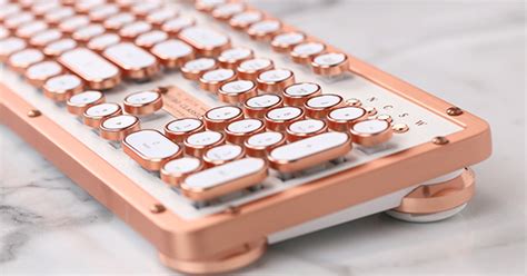 We're Upgrading Our Desk with This Super-Pretty Rose-Gold Keyboard